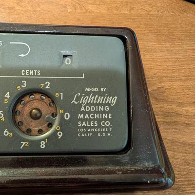 Antique adding machine