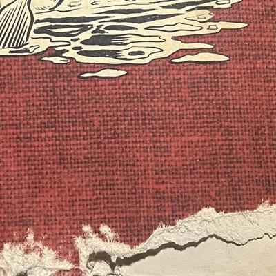 Sale Photo Thumbnail #57: Vintage 1951 POGO comic paperback by Walt Kelly. Early printing with classic artwork. Shows heavy cover wear and paper loss (see photos) but complete and readable. Great filler copy for collectors of early cartoon or comic strip books.