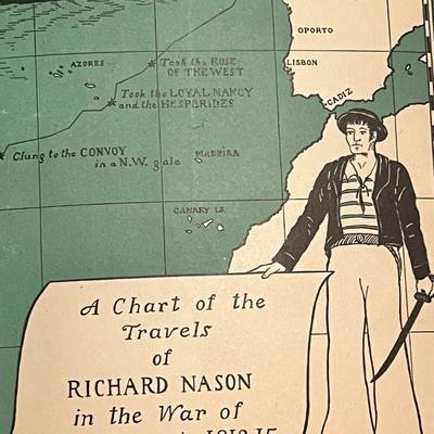 Sale Photo Thumbnail #62: Original 1931 First Edition of The Lively Lady by Kenneth Roberts, published by Doubleday, Doran. Includes original dust jacket featuring vibrant period artwork. Jacket shows edge wear, creasing, and small tears; book interior is clean with illustrated ma