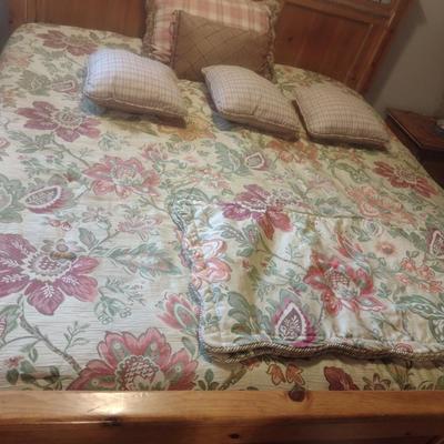 Biltmore King Size Comforter Set with Pillow Shams and Various Throw Pillows