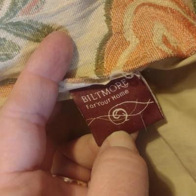 Biltmore King Size Comforter Set with Pillow Shams and Various Throw Pillows