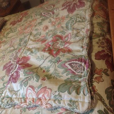 Biltmore King Size Comforter Set with Pillow Shams and Various Throw Pillows