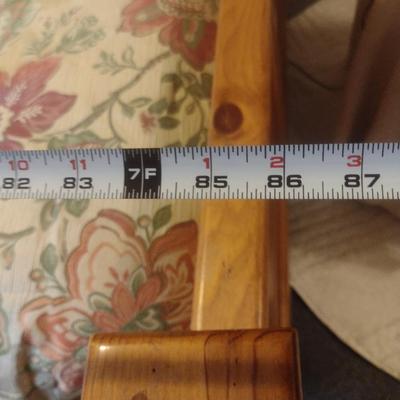 King Size Wood Frame Bed with Mattress