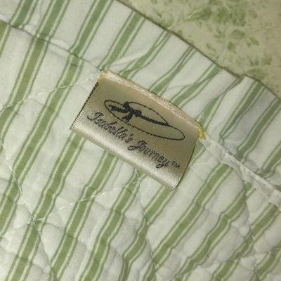 Isabella's Journey King Size Quilted Coverlet with Various Throw Pillows