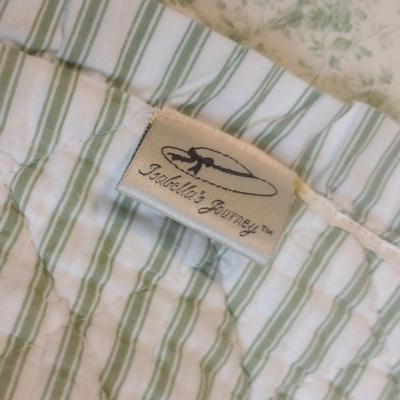 Isabella's Journey King Size Quilted Coverlet with Various Throw Pillows