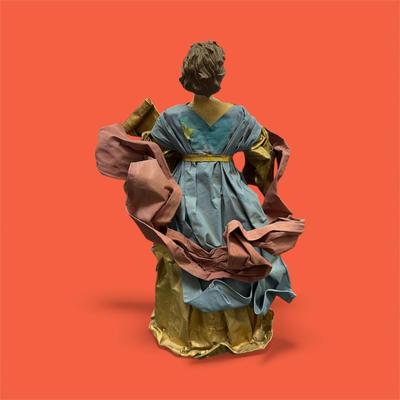 Sale Photo Thumbnail #79: Vintage Handcrafted Paper Mache Christmas Angel Figurine
Approximately 15" Tall