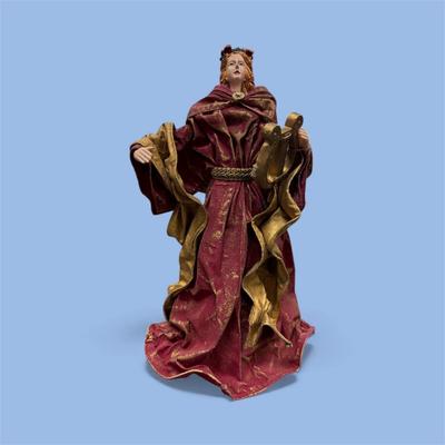 Sale Photo Thumbnail #84: Vintage Handcrafted Paper Mache Christmas Angel Figurine #2