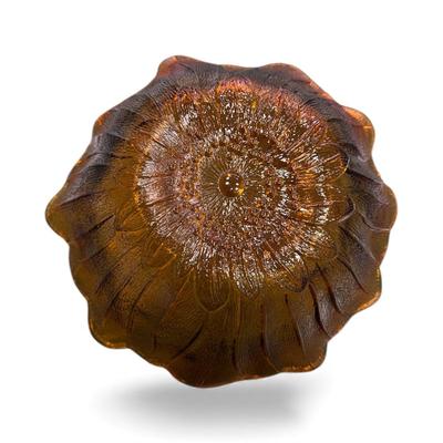 Sale Photo Thumbnail #89: Vintage Indiana Glass Carnival Glass Marigold Sunflower Bowl  Approximately 7" Wide