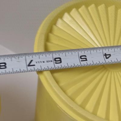 Collection of Vintage Tupperware Canisters with Lids- Three Pieces