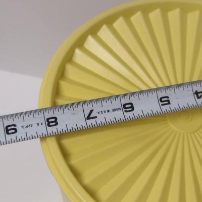 Collection of Vintage Tupperware Nesting Canisters with Lids- Four Pieces