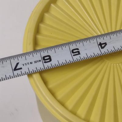Collection of Vintage Tupperware Nesting Canisters with Lids- Four Pieces