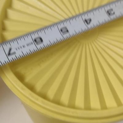Collection of Vintage Tupperware Nesting Canisters with Lids- Four Pieces