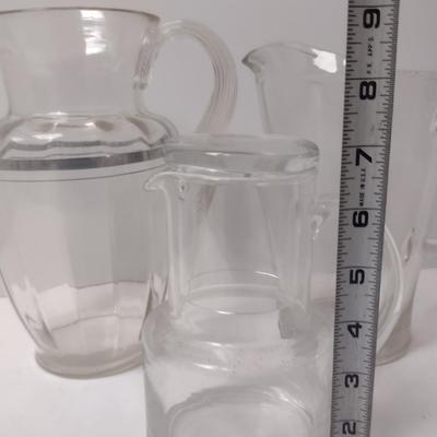 Glass Pitchers and Bedside Water Carafe with Tumbler