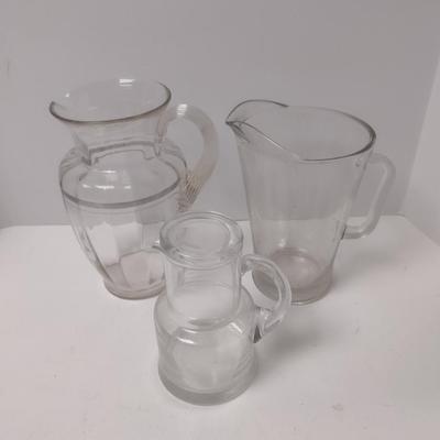 Glass Pitchers and Bedside Water Carafe with Tumbler