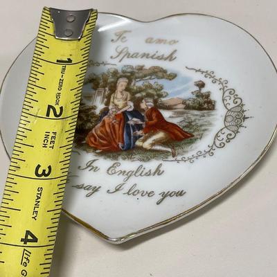 Jadeite toy teacup and small white cup and saucer