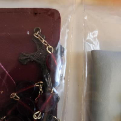 Sale Photo Thumbnail #415: This auction lot is for a grouping of Four Rosaries with Cases. These rosaries are quite handsome and useful. Buying the four as a lot.