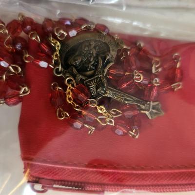 Sale Photo Thumbnail #414: This auction lot is for a grouping of Four Rosaries with Cases. These rosaries are quite handsome and useful. Buying the four as a lot.