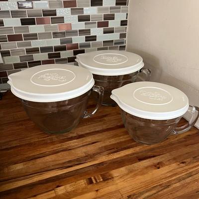 Three Pampered Chef Measuring/Batter Bowls (G-RG)