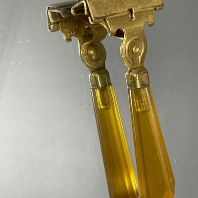 Bakelite razor, Camel lighters and vintage curing iron