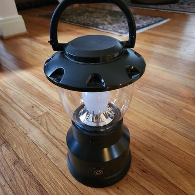 Sale Photo Thumbnail #444: This auction lot is for a Enbrighten Emergency/Camping Lantern.  This lantern run on eight D-cell batteries.  Provides a very bright light that can be dimmed or brighten.