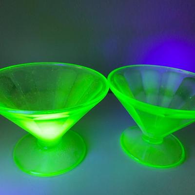 Green depression glass