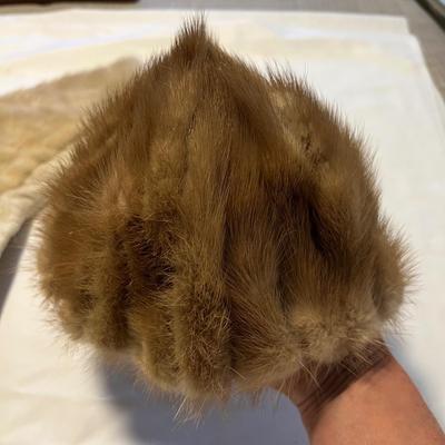 Mink Fur Stole/Collar & Hat (G-RG)