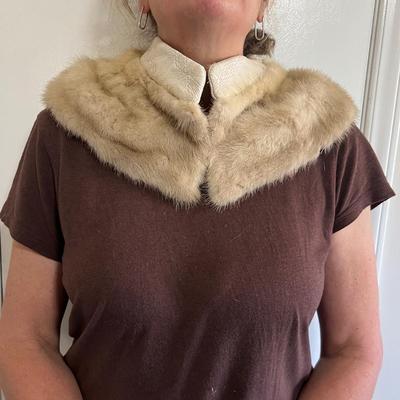 Mink Fur Stole/Collar & Hat (G-RG)