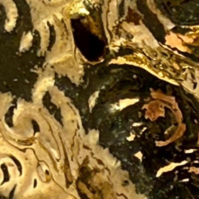 Sale Photo Thumbnail #243: 2 doves nesting in a hat, with tiny pearls as eggs. Good condition.