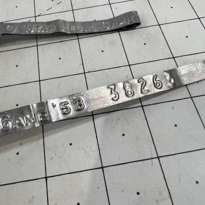 1953  & 1955 Utah Big Game Tags (Bands) 