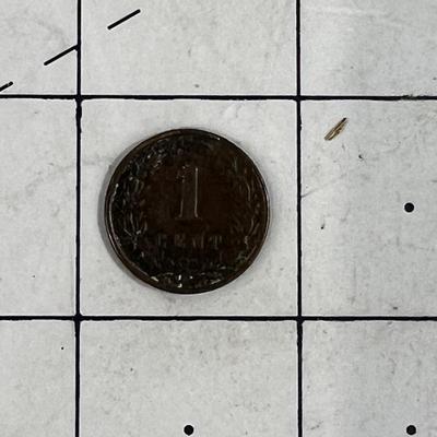 1899 English One Cent Piece 