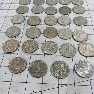 Kennedy Half Dollar Collection Total 