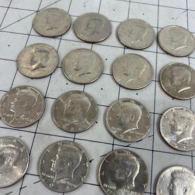 Kennedy Half Dollar Collection Total 