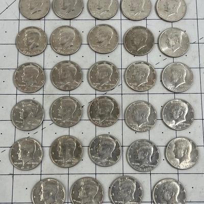 Kennedy Half Dollar Collection Total 