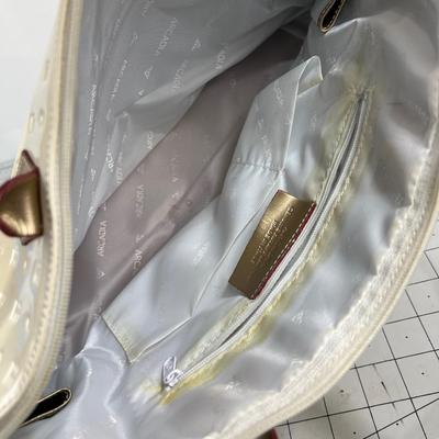 Arcadia Paten Leather, Cream, New without Tags