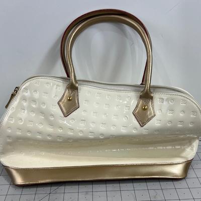 Arcadia Paten Leather, Cream, New without Tags