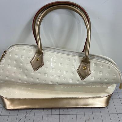 Arcadia Paten Leather, Cream, New without Tags
