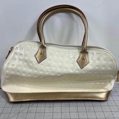 Arcadia Paten Leather, Cream, New without Tags