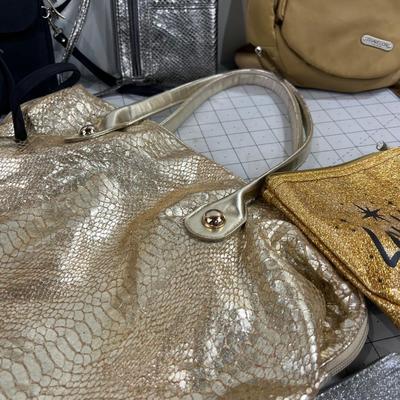 Silver and Gold New Make-Up Bags, totes and Travel Bag
