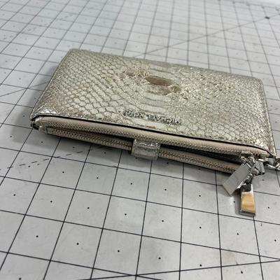 Michael Kors Silver Faux Reptile 