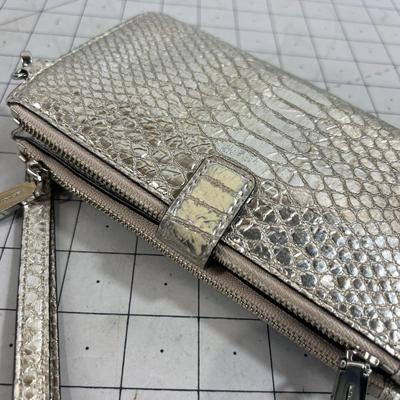 Michael Kors Silver Faux Reptile 