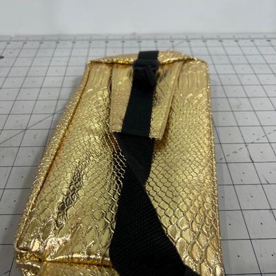 Faux Reptile Gold Fanny Pack BIJOUX TERNER