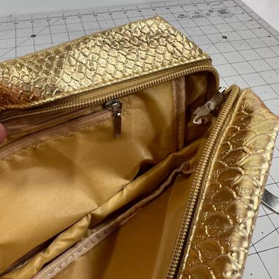 Faux Reptile Gold Fanny Pack BIJOUX TERNER
