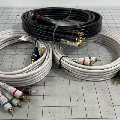 3 Sets of High End Audio / Visual Cabel 