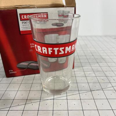 CRAFTSMAN 2 Tumblers with Caps, New 