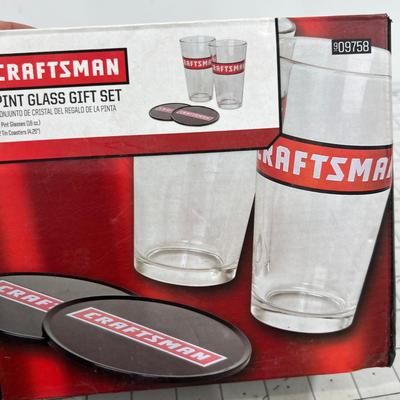 CRAFTSMAN 2 Tumblers with Caps, New 