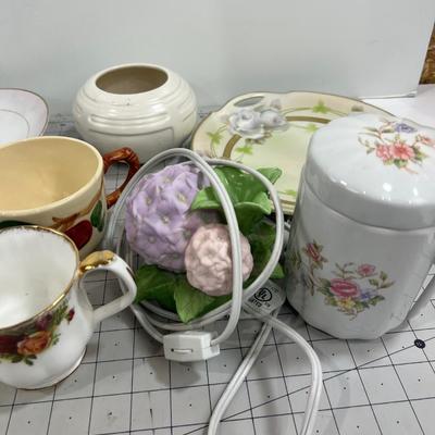 Collection of China, Hand Painted Dishes etc.