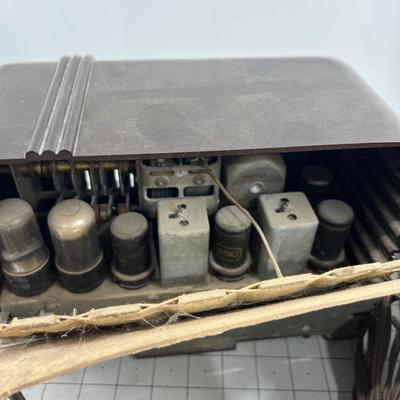 (2) Antique Brown Bakelite Radios