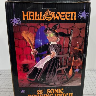 28" Inch SONIC Rocking Witch Décor
