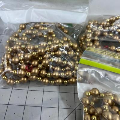 Gold Plastic Garland 