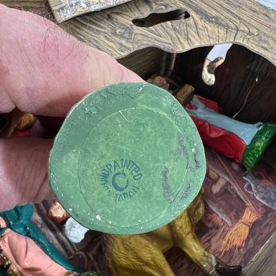 Vintage Chalkware NATIVITY SCENE WOW!!! 